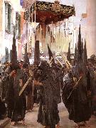 Joaquin Sorolla Seville s Holy Week oil painting on canvas